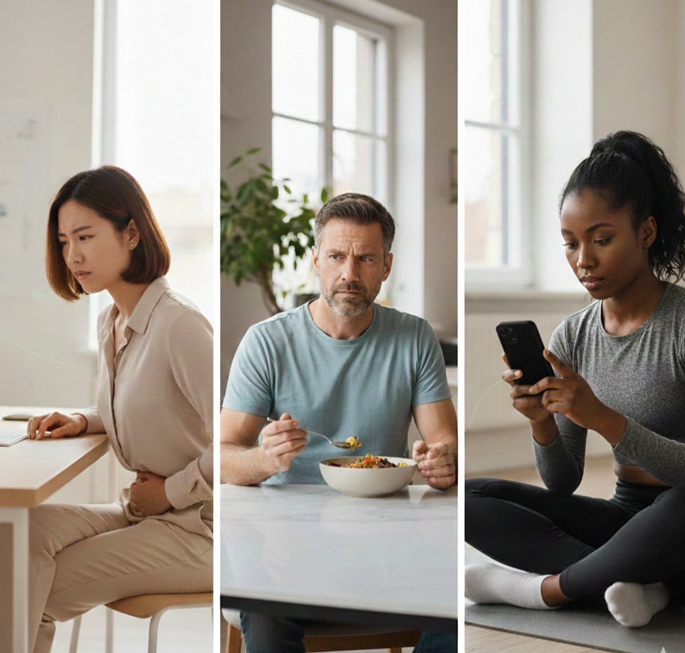 People managing gut health challenges